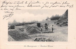 La CHATAIGNERAIE (Vendée) - Carrières Léreau - Voyagé 1914 (2 Scans) Gabriel Lunault, Horloger à Marçay Vienne - La Chataigneraie