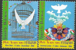 2006 UNO WIEN   Mi. 475-6 **MNH    Weltfriedenstag: Mein Traum Vom Frieden - Unused Stamps