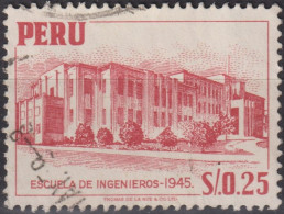 1952 Peru ° Mi:PE 522, Sn:PE 462, Yt:PE 431, Engineers School Lima - Pérou