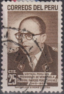 1955 Peru ° Mi:PE 546, Sn:PE 467, Yt:PE 439, General Marcos Perez Jimenez - Pérou