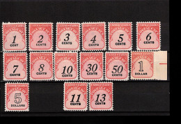 USA Postage Due Stamps MNH - Ungebraucht