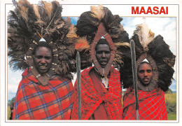 KENYA People Of East Africa Maasai Warriors 12(scan Recto-verso) MA510 - Kenya