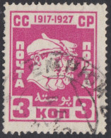 00551/ Russia 1927 Sg501 3k Red Fine Used Tenth Anniversary Of October Revolution. Cv £1.50 - Used Stamps