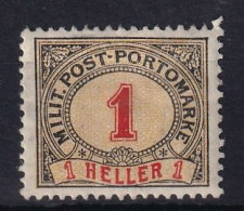 BOSNIA-HERCEGOVINA 1904 - MLH - ANK 1C (perf. 13 1/4 : 13) - Porto - Bosnië En Herzegovina