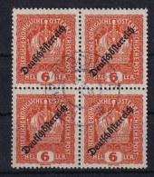 AUSTRIA 1918/19 - Canceled - ANK 230 - Block Of 4! - Gebruikt