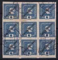 AUSTRIA 1919 - Canceled - ANK 249 - Block Of 9! - Oblitérés