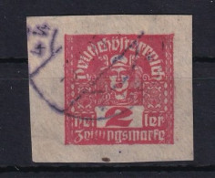 AUSTRIA 1920/21 - Canceled - Ausschnitt Aus Zeitungsschleife - Used Stamps