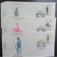 FDC 2108/10 'Militaire Uniformen' - 1981-1990