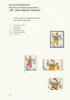 N 958) BRD 1988, 13 Entwürfe Zu Mi# 1349: 150 Jahre Karneval In Mainz, Bajass Mit Laterne - Carnevale