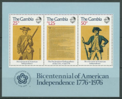 Gambia 1976 200 Jahre Unabhängigkeit Der USA Block 1 Postfrisch (C27013) - Gambia (1965-...)