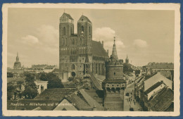 Prenzlau St Marienkirche Und Mitteltorturm, Ungebraucht (AK3687) - Prenzlau