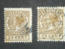 Pays Bas / Nederland Y&T 148 35 C Brun X2 - Oblitérés