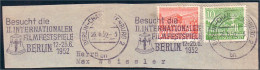 Germany Berlin Film Festival 1952 Cloche Bell FilmFestSpiele ( A36 30) - Frankeermachines (EMA)