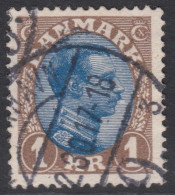 00577/ Denmark 1914 Sg167 Blue & Brown Fine Used Denmark King Christian X Cv £2.75 - Usati