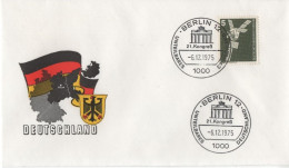 Germany Deutschland 1974 FDC 21.Kongress Unteilbares Deutschland, Indivisible Germany, Canceled In Berlin - 1971-1980