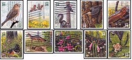 Etats-Unis / United States (Scott No.3611a-j - Longleaf Pine Forest) (o) Set - Usados