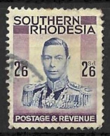 SOUTHERN RHODESIA...KING GEORGE VI..(1936-52.).....2/6.......SG51......USED.... - Rhodésie Du Sud (...-1964)
