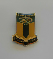 @ Athens 2004 Olympic Games - Bahamas Dated NOC Pin - Olympic Games