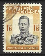 SOUTHERN RHODESIA...KING GEORGE VI..(1936-52.)......1/6......SG49......VFU. - Southern Rhodesia (...-1964)