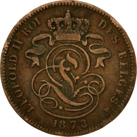 Monnaie, Belgique, Leopold II, 2 Centimes, 1873, TB+, Cuivre, KM:35.1 - 2 Cents