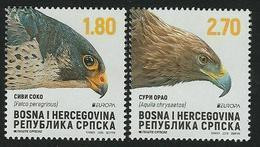 BOSNIA HERZEGOVINA SERBIA /BOSNIEN SERBIEN / BOSNIE -EUROPA 2019 -NATIONAL BIRDS.- "AVES -BIRDS -VÖGEL-OISEAUX"- SERIE N - 2019