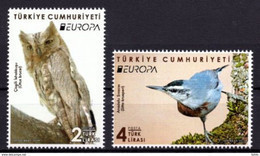 TURQUIA /TURKEY /TÜRKEI /TURQUIE  -EUROPA 2019 -NATIONAL BIRDS.-"AVES -BIRDS -VÖGEL-OISEAUX"-SERIE De 2 TIMBRES  - N - 2019