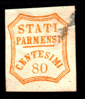 Timbre Italie PARME YT N° 16 - Année 1859 - 80 CENTESIMI - Neuf* - Parme