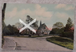 CREWE GREEN AND CHURCH OLD COLOUR POSTCARD CHESHIRE - Sonstige & Ohne Zuordnung