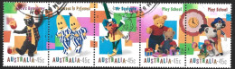 Australia 1999. Scott #1752a (U) Children's Television Programs  *Complete Strip* - Usados