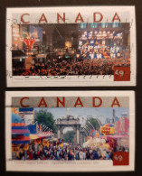 Canada 2004 USED  Sc 2021 - 2023,   2 X 49c   Tourist Attractions - Used Stamps