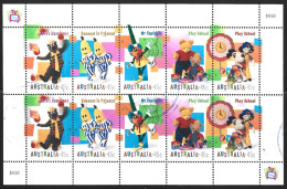 Australia 1999. Scott #1752 Sheet (U) Children's Television Programs  *Complete Sheet* - Usados