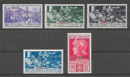 COLONIE ITALIANE 1930 FERRUCCI  UNIF. 12-16  MLH VF - Ägäis (Nisiro)