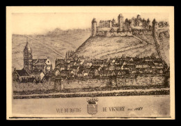 52 - VIGNORY - GRAVURE DU BOURG EN 1669 - Vignory