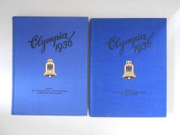 JEUX OLYMPIQUES DE 1936 A BERLIN - 2 LIVRES  TEXTES ET PHOTOS - Sport