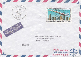 TOGO -1978 - Lettre NUATUA  Pour CHATOU--78 (France)-timbre Avion "CONCORDE" Seul Sur Lettre --beaux Cachets - Togo (1960-...)