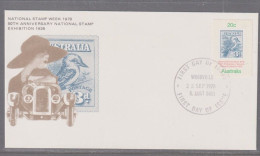 Australia 1978 National Stamp Week First Day Cover - Woodville Cancellation - Lettres & Documents