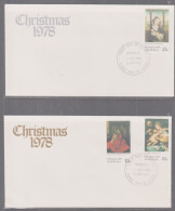 Australia 1978 Christmas X 2  First Day Cover - Woodville Cancellation - Covers & Documents