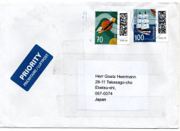 75057 - Bund - 2024 - 100c Welt Des Briefes MiF A LpBf BRIEFZENTRUM 83 -> Japan - Covers & Documents