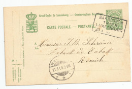 O "Ambulant" Sur CP N° 63 Vers Remich (1909) - Stamped Stationery