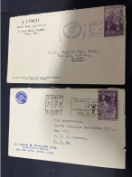 20-2-2024 (4 X 44) Australia Cover X 2 - 1950's (with Slogan Advertising) 1 With Olympic Postmark - Brieven En Documenten