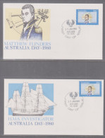 Australia 1980 Australia Day  X   First Day Cover - Adelaide   Cancellation - Lettres & Documents