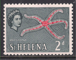 St Helena 1961 QE2 2d Brittle Star Fish MM SG 178 ( B33 ) - Saint Helena Island