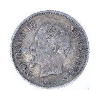 Second-Empire-20 Centimes Napoléon III Tête Nue 1853 Paris - 20 Centimes