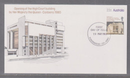 Australia 1980 High Court Canberra  First Day Cover - Kingswood SA Cancellation - Covers & Documents