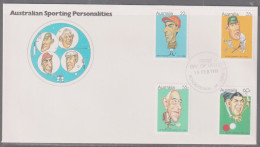 Australia 1981 Sporting Personalities First Day Cover - Bordertown SA Cancellation - Brieven En Documenten