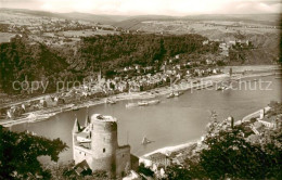 73810759 St Goar Rhein Burg Katz Mit Burg Rheinfels Mit Blick Auf St Goar  - St. Goar