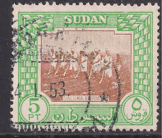 Sudan 1951 KGV1 5pt Saluka Farming Used SG 134 ( D409 ) - Soudan (...-1951)