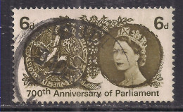 GB 1965 QE2 6d 700th Anniv. Parliament Used SG 663 ( K179 ) - Usati