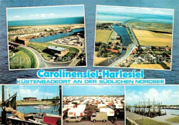 72752769 Carolinensiel-Harlesiel Ostfriesland Campingplatz Hafen Luftaufnahme Wi - Wittmund