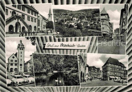 72751630 Mosbach Baden Panorama Rathaus Gasse Schwanenteich Mosbach - Mosbach